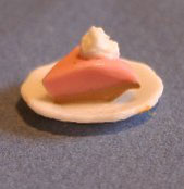 Dollhouse Miniature Pie Slice Strawberry